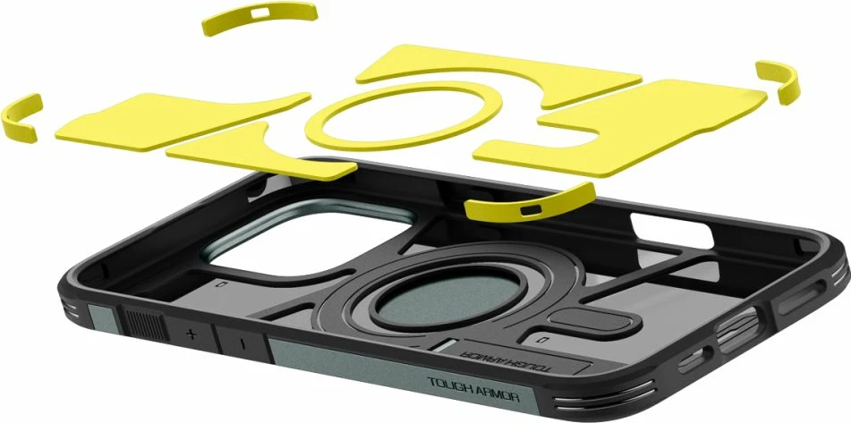 Mbështjellës Spigen Tough Armor Mag për iPhone 16 Pro, MagSafe, e gjelbër