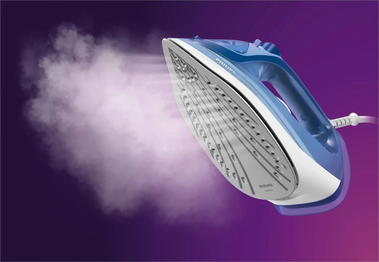 Hekur me avull Philips 3000 DST3031/20, 2400W, keramik, kaltër