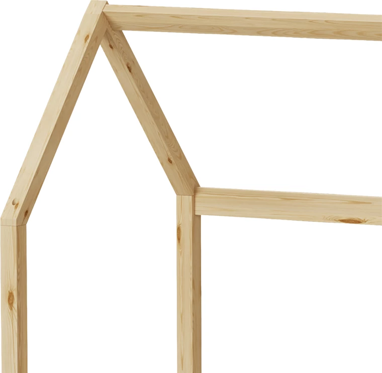 Krevat fëmijësh Montessori Bendina me sirtar dru pishe, ngjyrë natyrale, 70x140cm