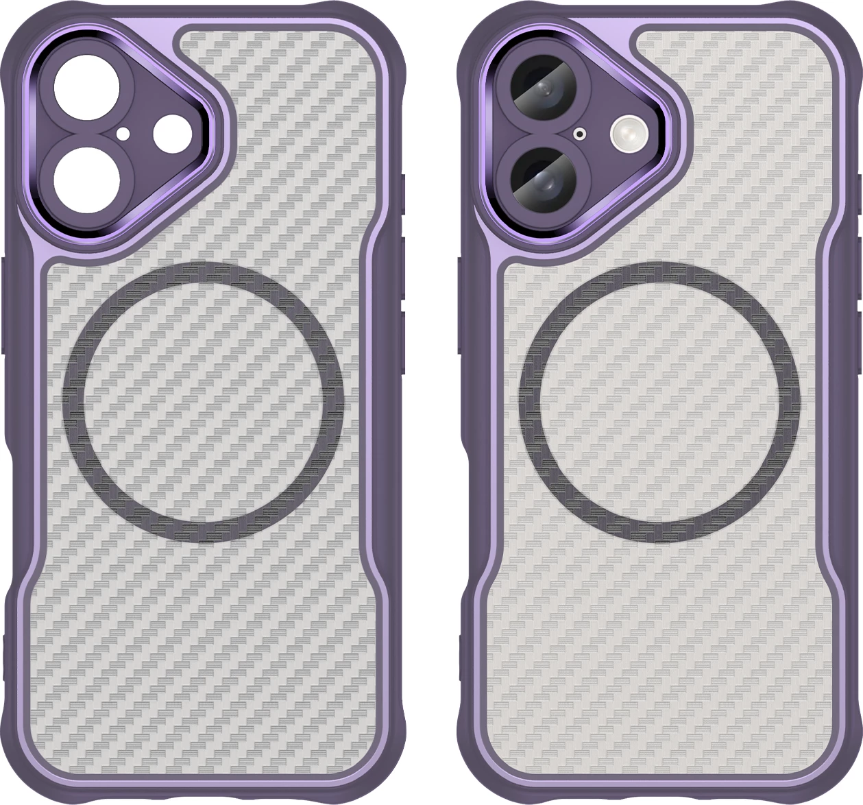 Mbështjellës Hurtel Leading Series MagSafe për iPhone 16, TPU, Vjollcë