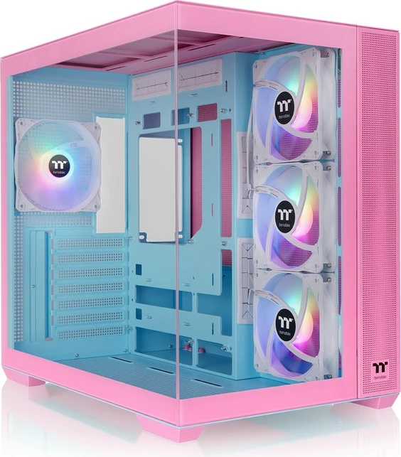 Kasë Thermaltake View 380 TG ARGB, Midi Tower, Bubble Pink