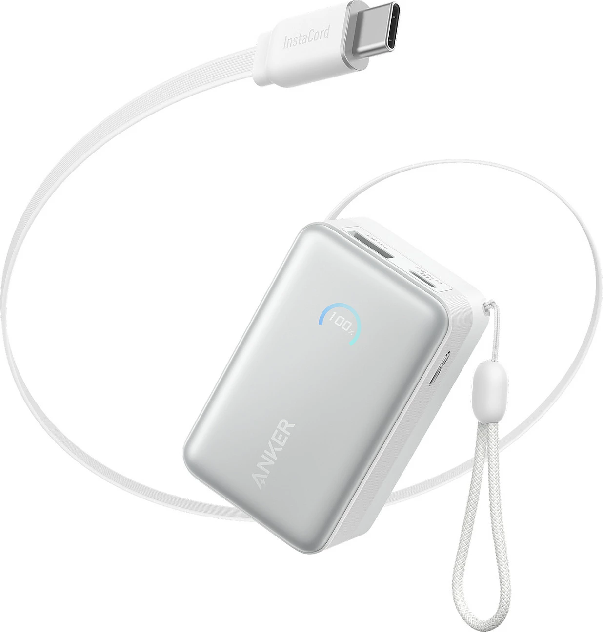 Power bank Anker A1638, 10000mAh, 45W, USB-C, i bardhë