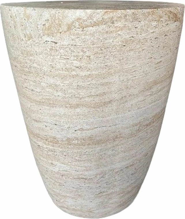 Tavolinë anësore Lithos Conic, bezhë, 37x37x47