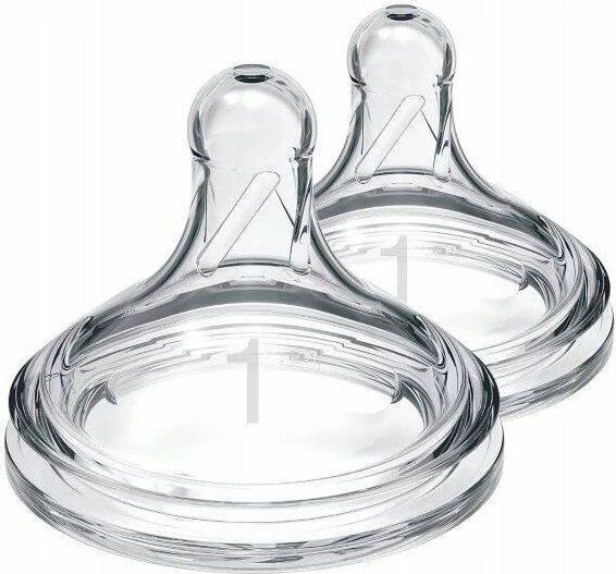 Thithëse biberoni Dr Browns WN1201 Anti-Colic Level 1 Wide Neck Slow Flow 0-3 muaj, 2 copë