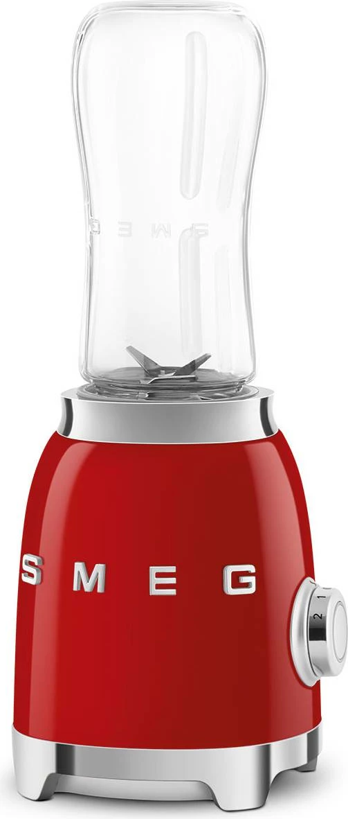 Blender personal Smeg PBF01RDEU 300W, 2x600 ml, kuqe, set me 2 shishe