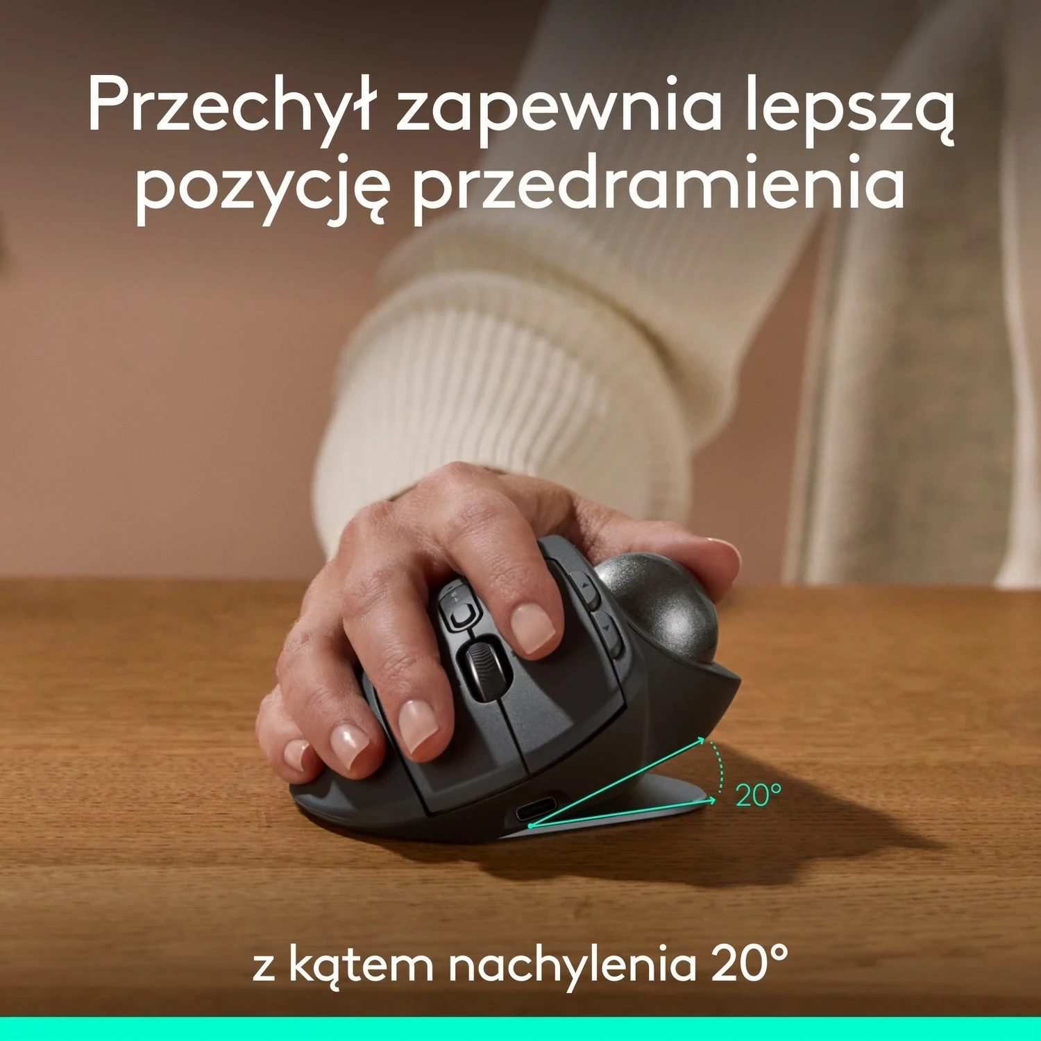 Maus ergonomik Logitech MX Ergo S, i zi
