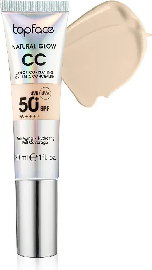Krem Pudër Topface CC Natural Glow  SPF50+, 006, 3