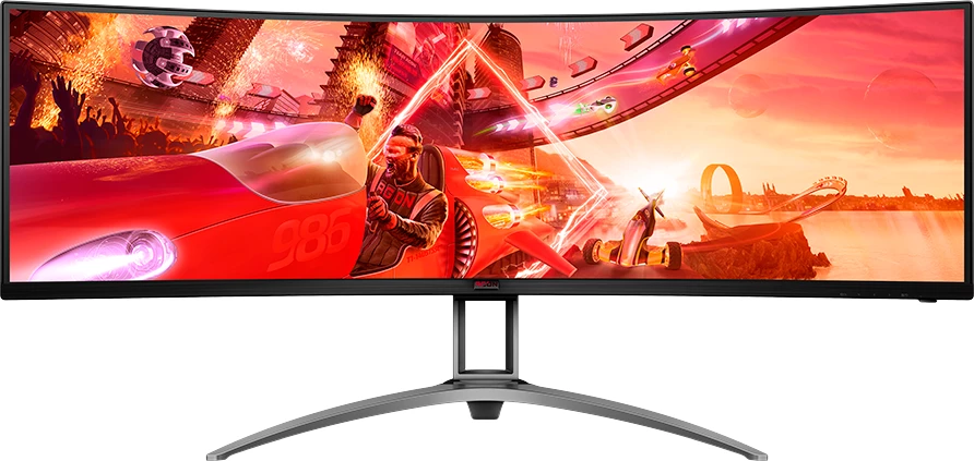 Monitor gaming i lakuar AOC Agon AG493UCX2 49\" DQHD 5120x1440 165Hz VA HDR400, i zi