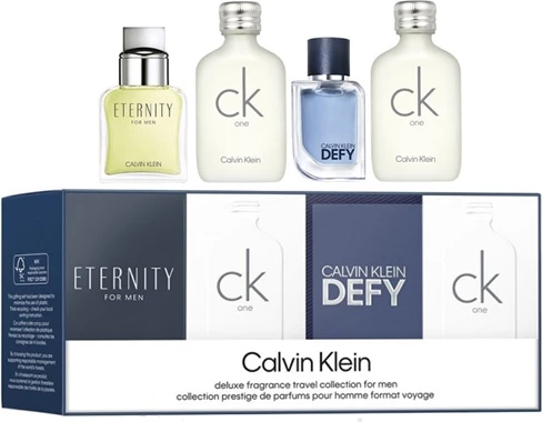 Set parfume Calvin Klein Deluxe Fragrance Travel Collection për meshkuj 4 copë