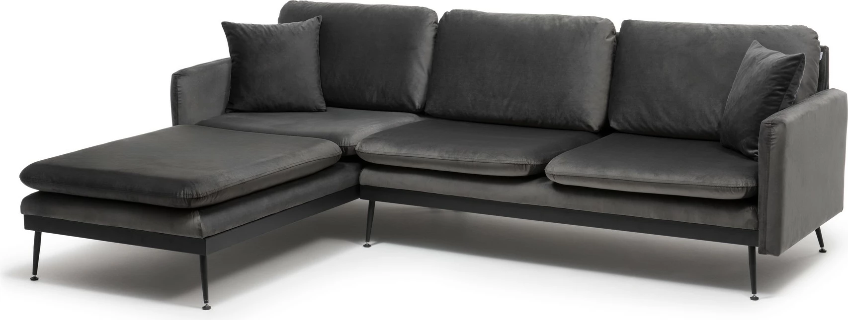 Këndsofa Reya, ngjyrë antracit