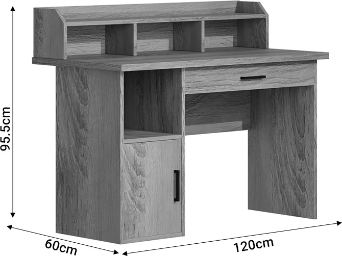 Tavolinë pune për zyre Workie sonoma mdf 120x60x95.5cm