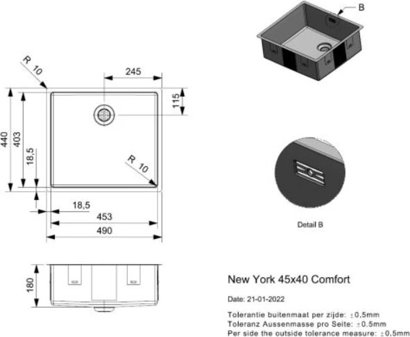 Lavaman inox, New York 45