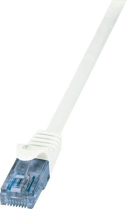 Kabllo rrjeti LogiLink Patch Cat6A U/UTP, 0.5 m, e bardhë