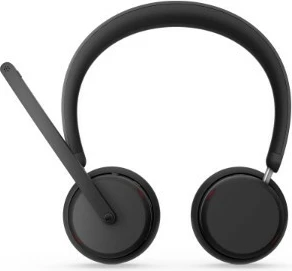 Kufje pa tela me dy modalitete, Lenovo 6550 4XD1S19778, ANC/ENC, Bluetooth 5.3 dhe USB-C receiver, 60 orë, Teams, e zezë