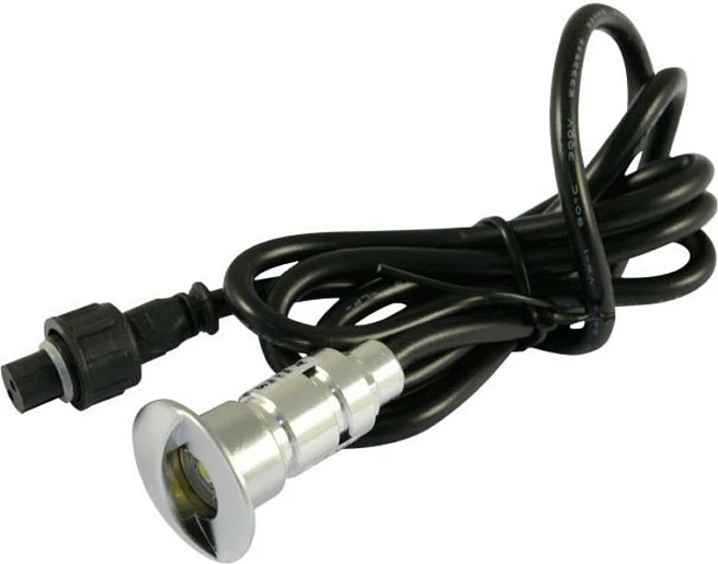 Spot LED i futshëm Synergy21 S21-LED-L00024, 0.6W, 12V, 6000K, IP65, zi/argjend