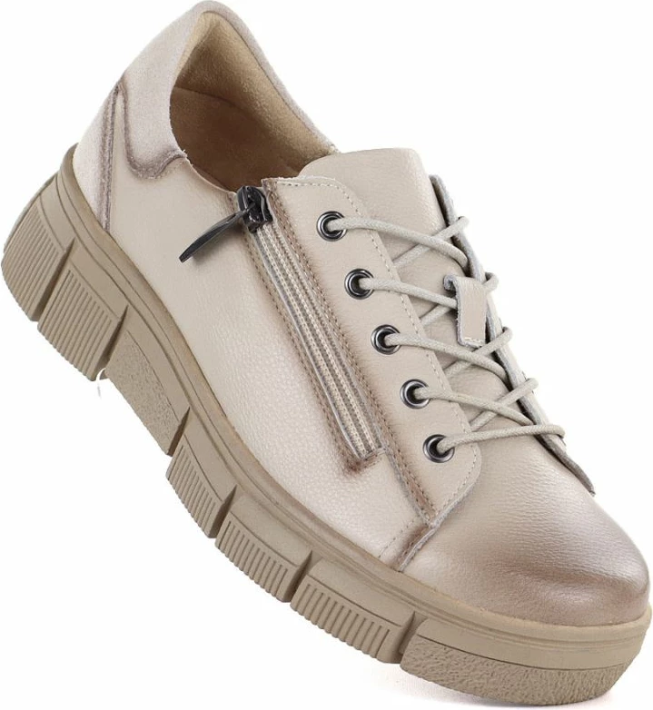 Këpucë për femra Cambell 26-19305, bezhë