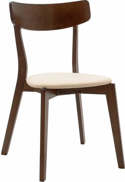 Tavolinë me karrige Benson - Toto, 7 copë, 150x90x75cm, ngjyrë arre - pëlhurë bezhë