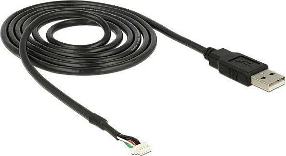 Kabllo USB DeLOCK USB 2.0 Type-A në 5-pin SMT, 1.5 m, e zezë