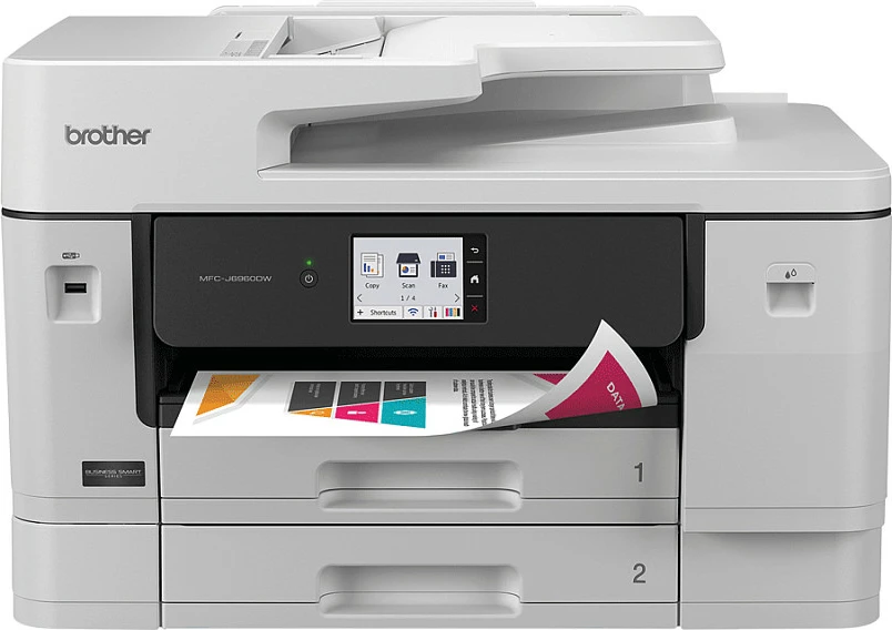 Printer multifunksional Brother MFC-J6960DW, Inkjet, A3, printim me ngjyra, 1200 x 4800 DPI, duplex, ADF 50 fletë, bardh/zi