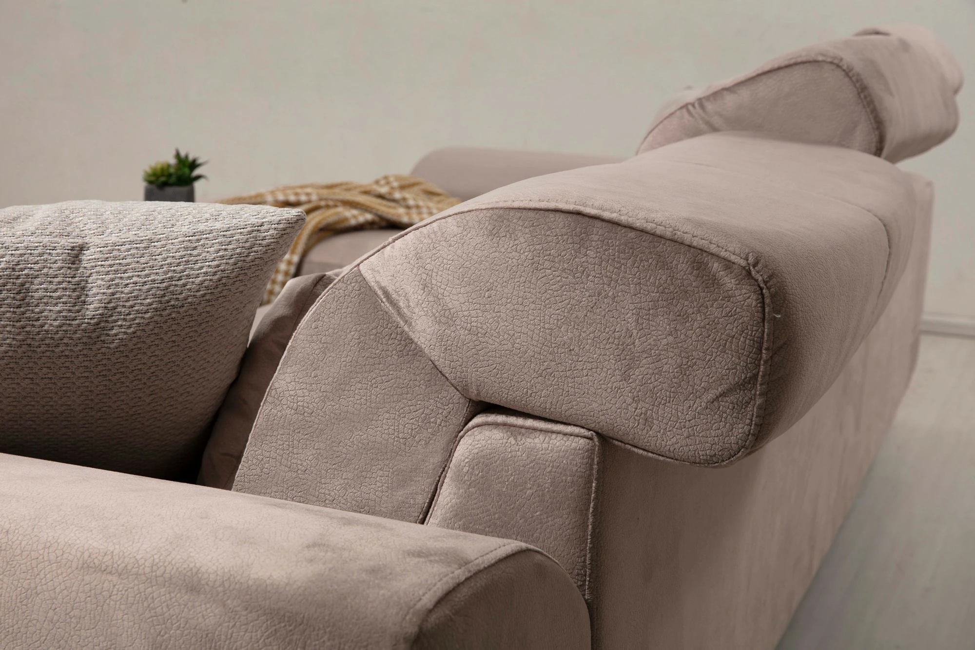 Kënd-sofë Frido, kënd i majtë, bezhë, Atelier del Sofa