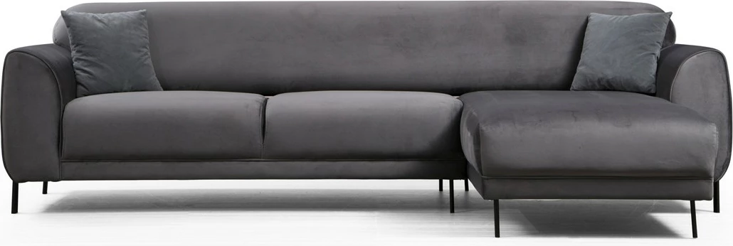 Kënd divan-krevat Atelier del Sofa, këndi djathtë, ngjyrë antracit
