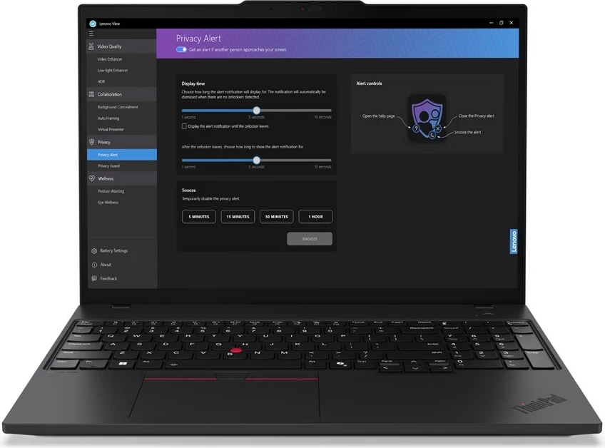 Laptop Lenovo ThinkPad T16 Gen 3, 16", Intel Core Ultra 5 125U, 16 GB RAM, 512 GB SSD, Touchscreen, Zi