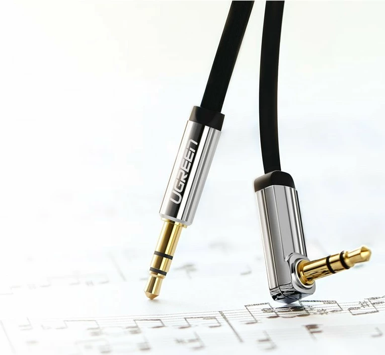 Kabllo audio AUX Ugreen 10728, 3.5 mm mini jack, 3 m, argjendtë