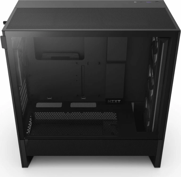 Kasë NZXT H5 Flow RGB CC-H52FB-R1 Midi Tower ATX/eATX, USB-C, pa furnizim rryme, e zezë