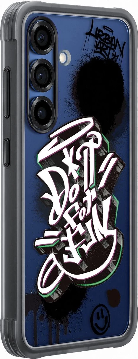 Mbështjellës Samsung Flipsuit Case Rugged EF-JS936CBEGWW për Galaxy S25+, i zi, me dy kapakë të ndërrueshëm