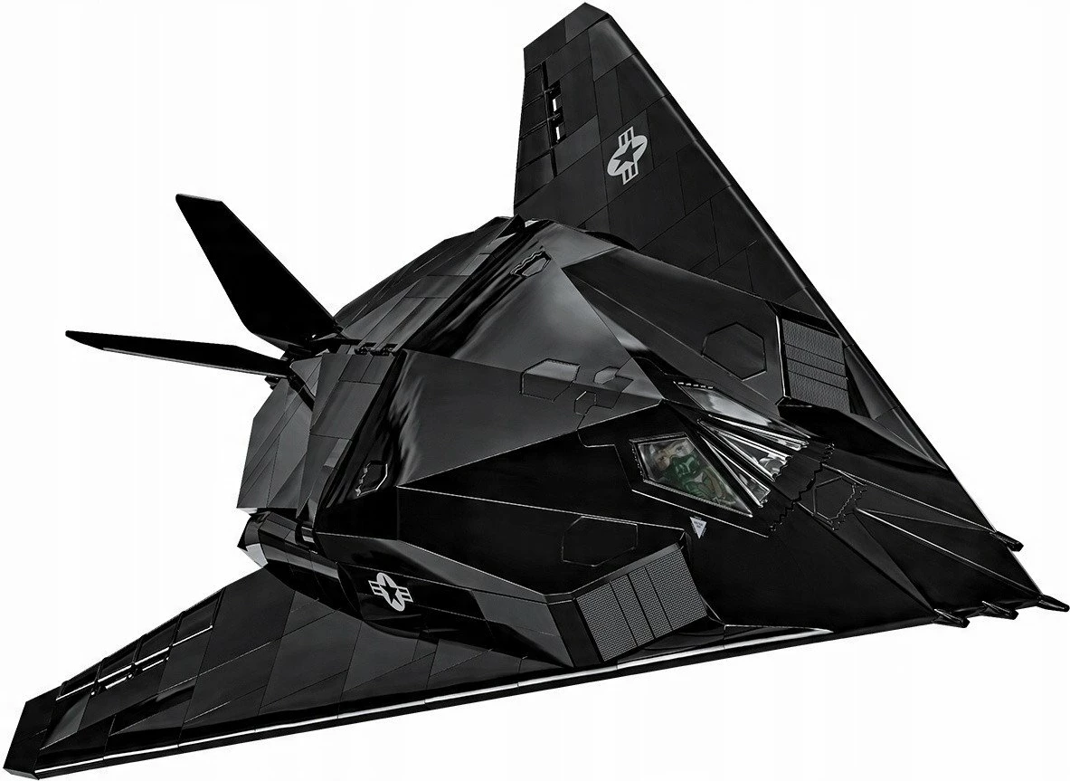 Set blloqesh konstruksioni Cobi Armed Forces Lockheed F-117 Nighthawk 5903, 795 copë, shkalla 1:48, 1 figurë, e zezë