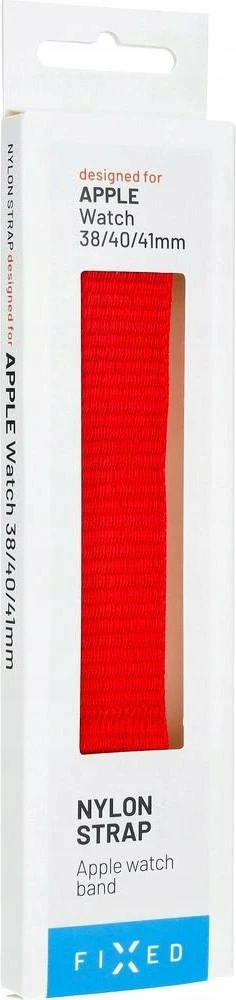 Rrip najloni sport për Apple Watch Fixed FIXNST2-436-RD 38/40/41mm, 160-210 mm, i kuq