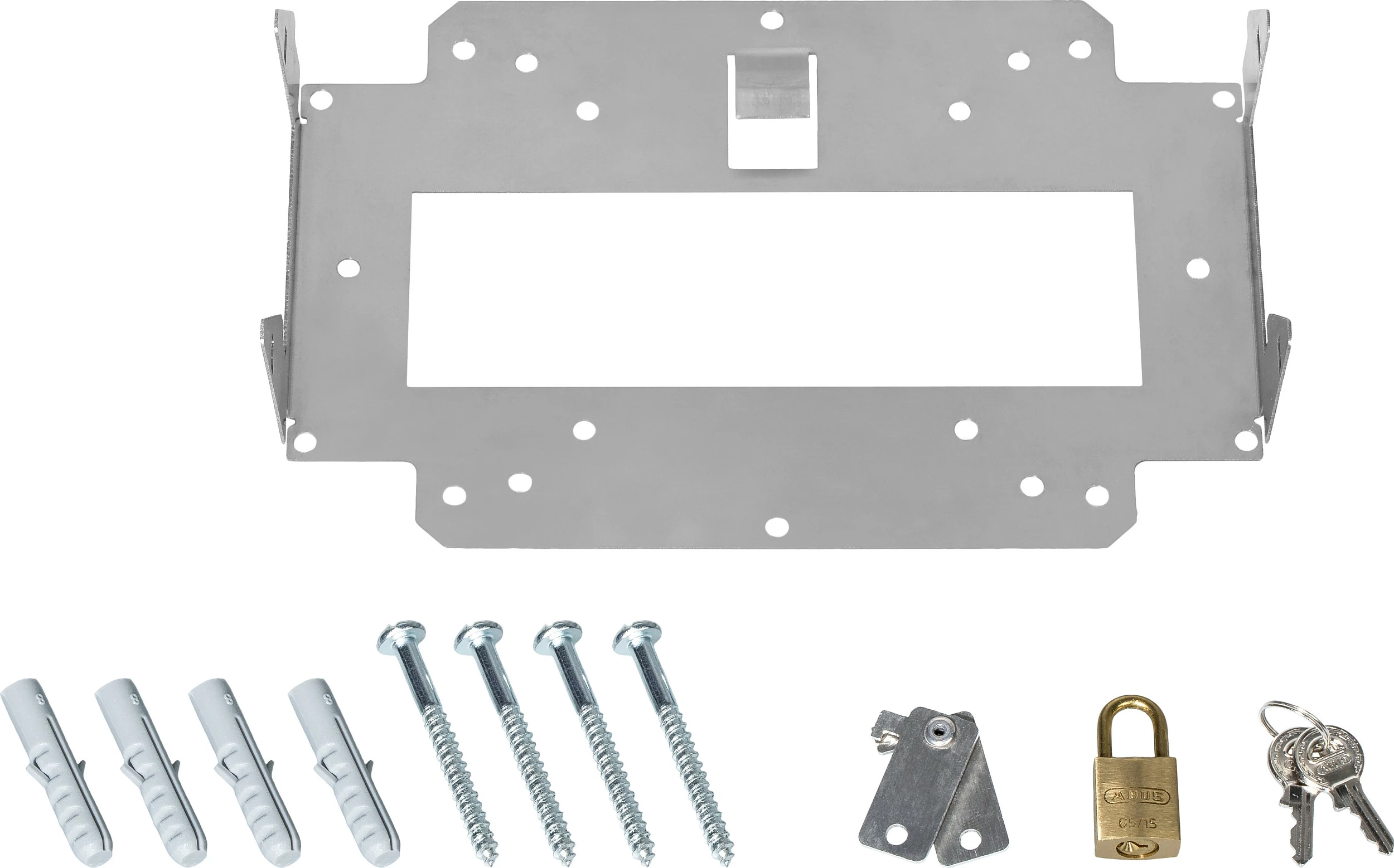 Mbajtëse muri/tavani LANCOM Wall Mount LN, paketim 10 copë, me Kensington lock dhe dry, metalike