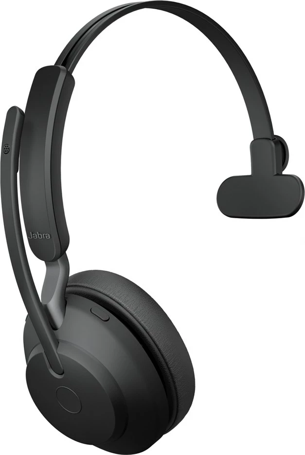 Kufje Jabra Evolve2 65 USB-A UC Mono me bazë karikimi, e zezë
