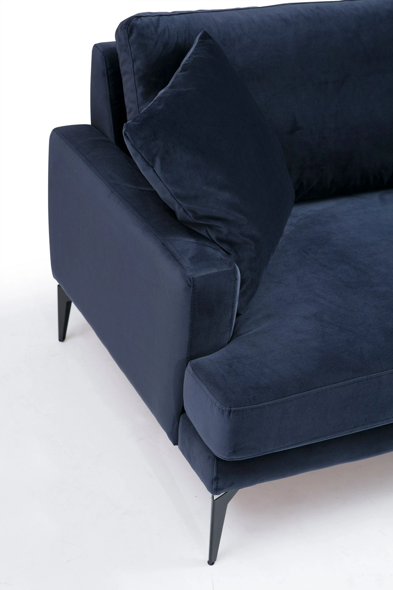 Divan treshe, ngjyrë blu e errët, Atelier del Sofa, Papira 3 vendësh