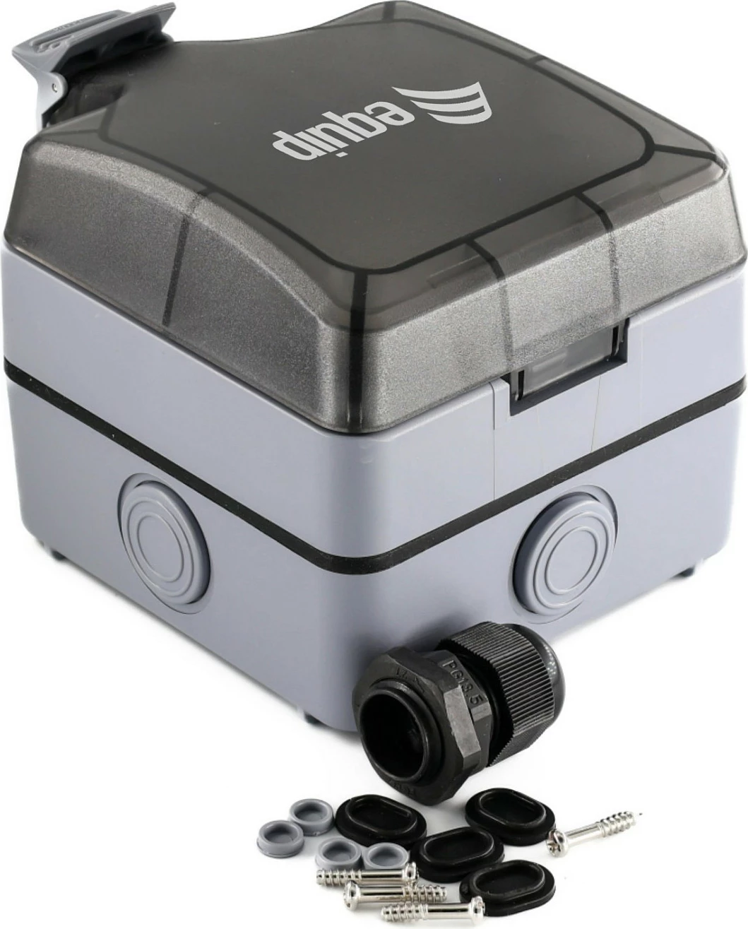 Kuti montimi EQUIP 1-Port Keystone, IP66, gri