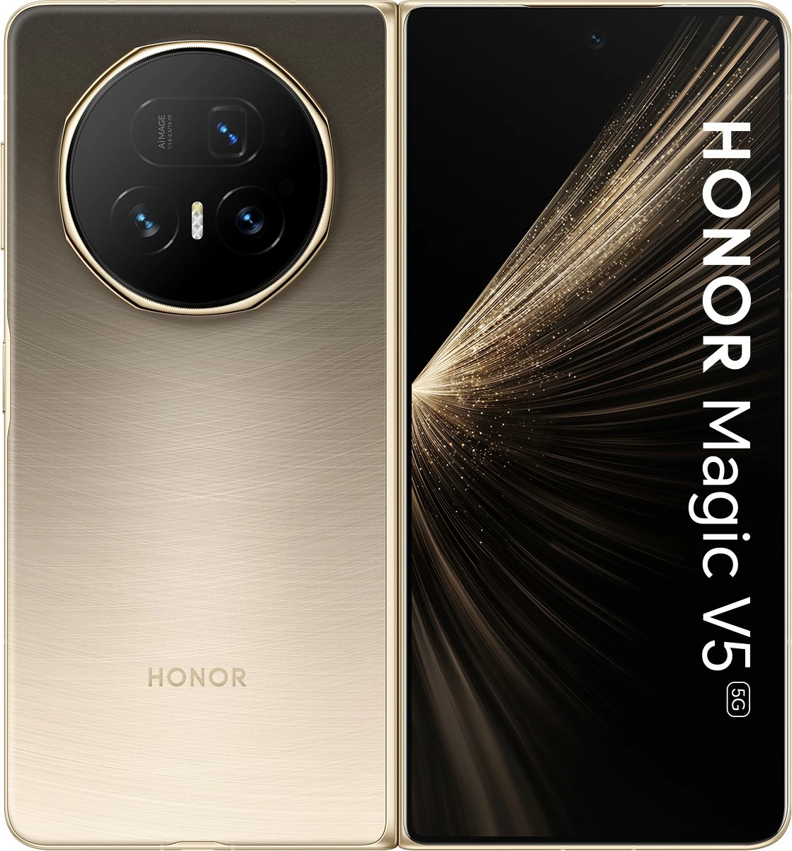 Celular Honor Magic V5 5G, 16GB RAM, 512GB, dawn gold