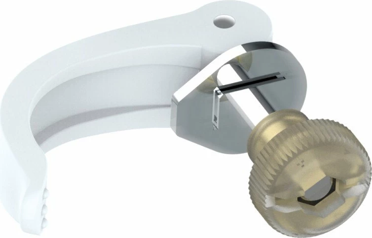 Kapëse SpeedLock për shkopinj trekking Leki 880600102 18/16 mm me knob, e bardhë