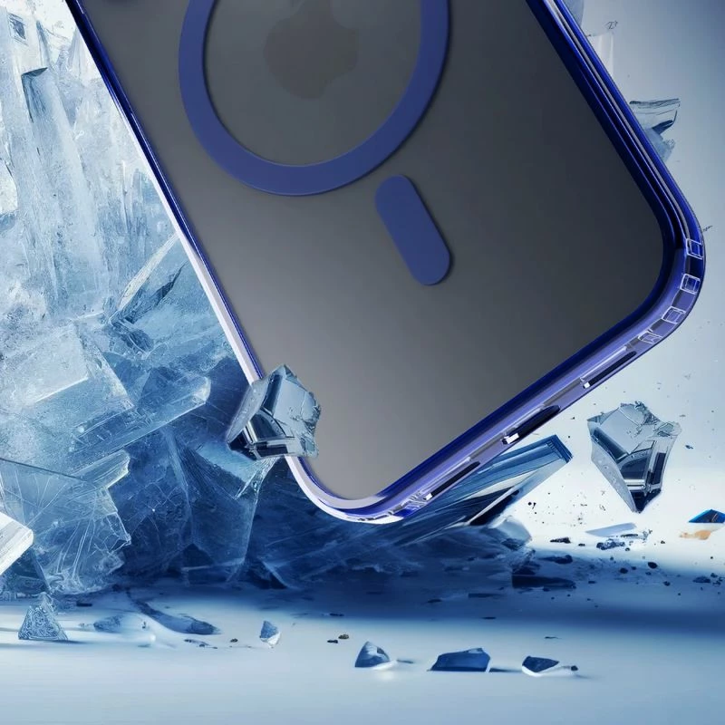 Maskë telefoni 3mk Frosty MagCase për iPhone 15 Pro Max, blu