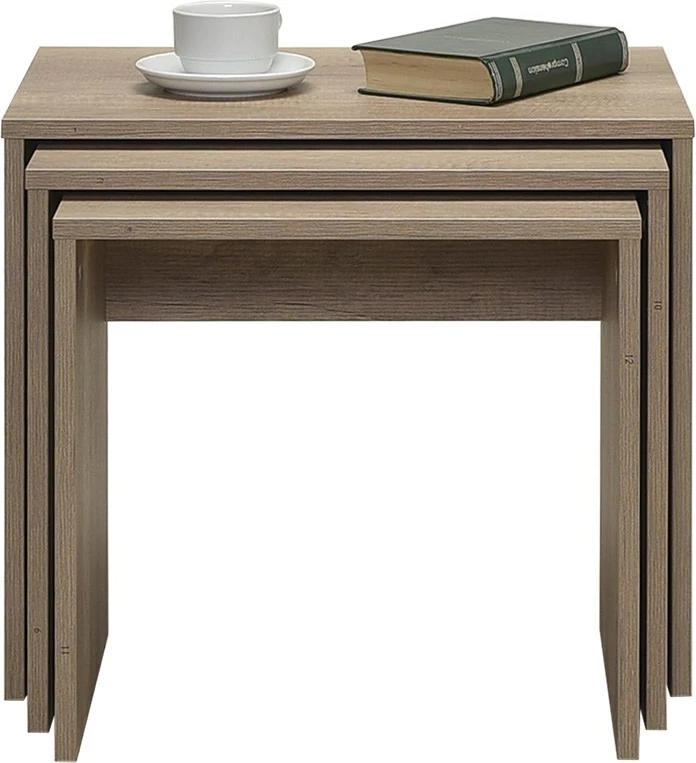 Tavolina ndihmëse të vendosshme, ngjyrë arre e çelët, Hanah Home, Shp-103-Tt-1