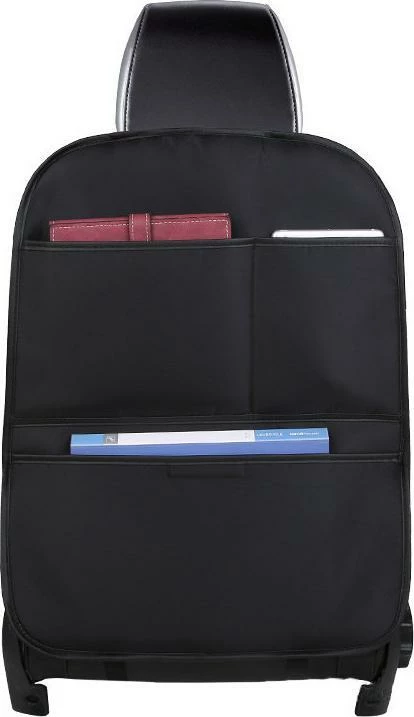 Organizator sedilje makine, Hurtel, eco-lëkurë, rezistent ndaj ujit, 1 copë, i zi