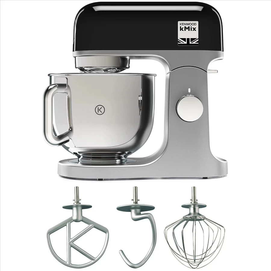 Mikser kuzhine Kenwood kMix KMX750BK 1000W 5L, i zi, me 3 aksesorë
