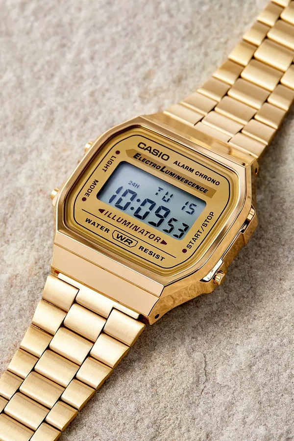 Orë dore Casio A168WG-9W, e artë