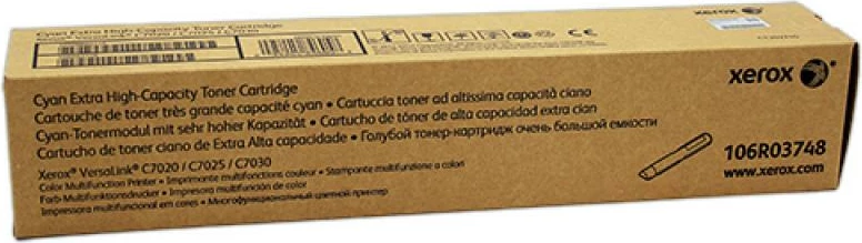 Toner Xerox 106R03748 kapacitet i lartë për VersaLink C7020/C7025/C7030, cyan