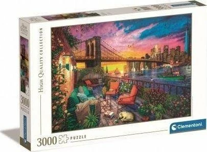 Puzzle Clementoni High Quality Manhattan Balcony Sunset 33552, 3000 pjesë
