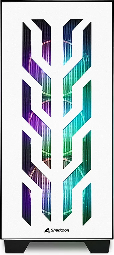 Kasë Sharkoon Elite Shark CA300T, ATX/E-ATX, 2 x xham, e bardhë