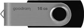 USB Goodram UTS2, 16 GB, e zezë/argjend