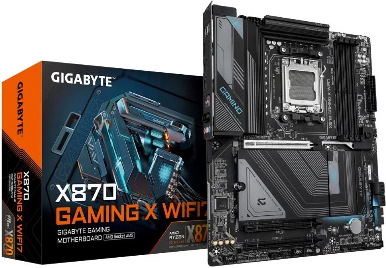 Motherboard GIGABYTE MB Sc AM5 X870 GAMING X WIFI7, AMD X870, 4xDDR5, 1xHDMI, 2xThunderbolt, WiFi
