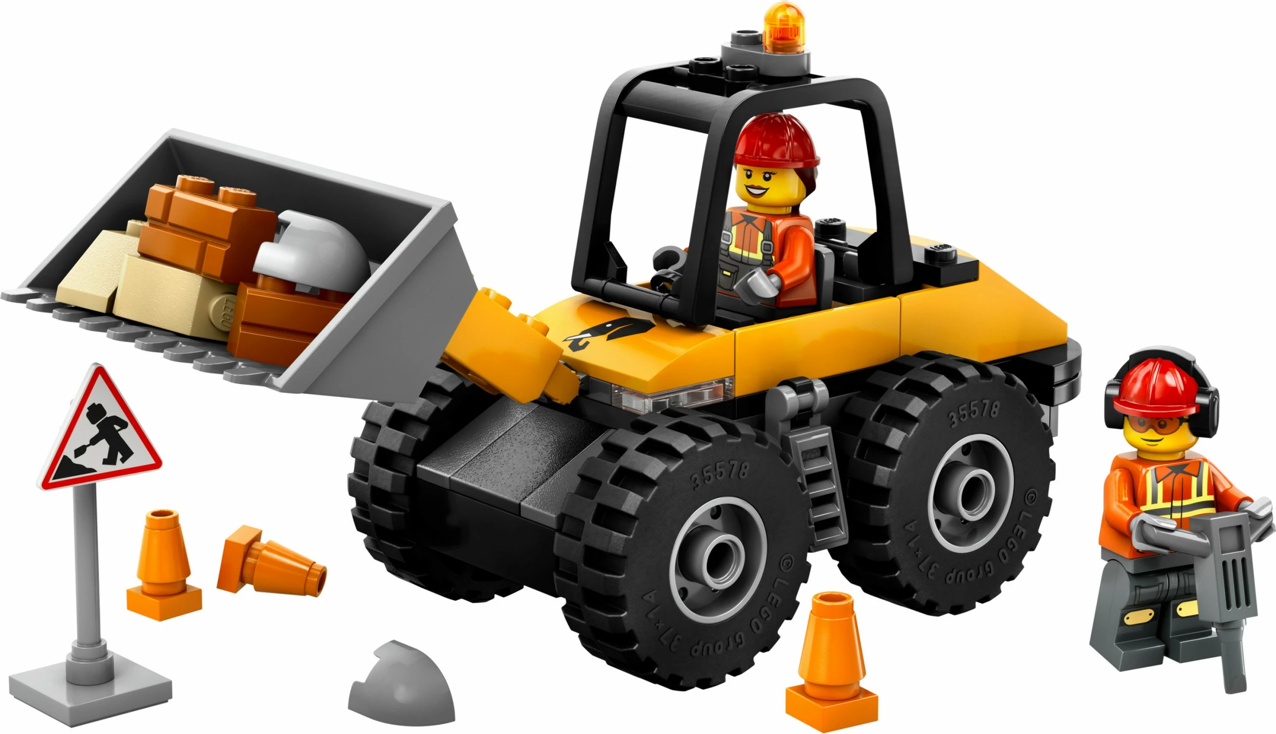 Set ndërtimi LEGO City 60450 Radlader, 81 pjesë, multikolor