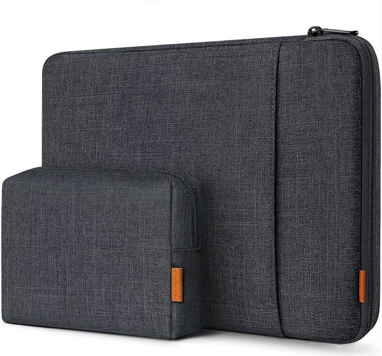 Mbrojtëse (sleeve) për laptop inateck LB01006/S1, 16", me zinxhir, zi/gri
