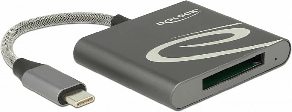 Kartëlexues DeLOCK 91746, USB-C, për CFast 2.0/XQD, 5 Gbit/s, alumin, anthracite